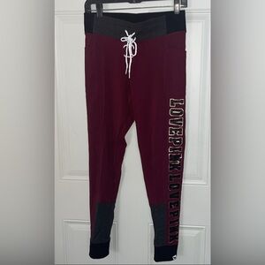 PINK Victoria’s Secret NWOT new ankle length tie up drawstring glitter Medium